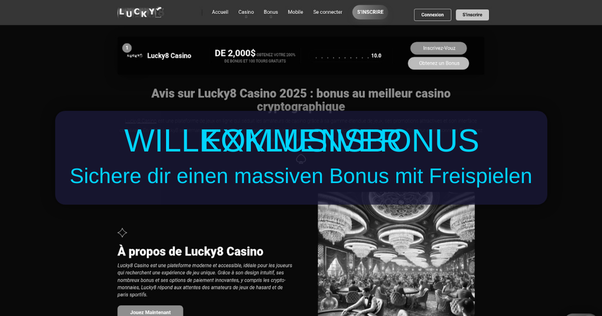 Lucky8 Casino - Deutschlands Auswahl